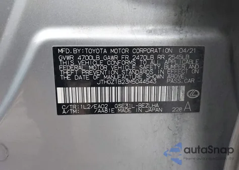 2021 Lexus Is 350 F Sport z USA, uszkodzony, nr VIN JTHGZ1B23M5044543